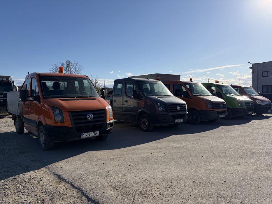 Vindem din stoc diferite autoutilitare doka Crafter si Iveco Daily cu bena basculabila