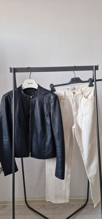 Куртка кожаная massimo dutti