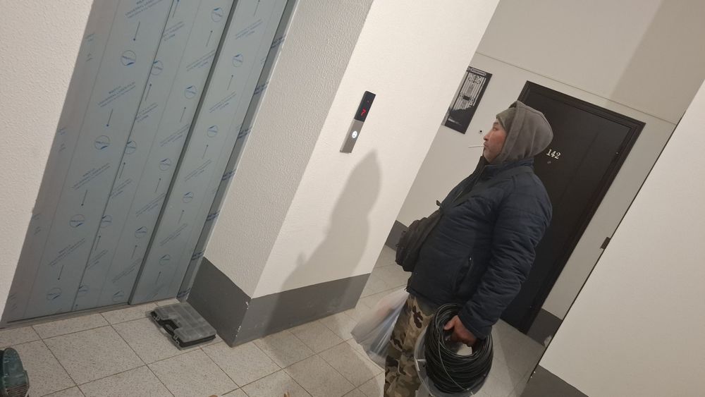 Установка камера лифт