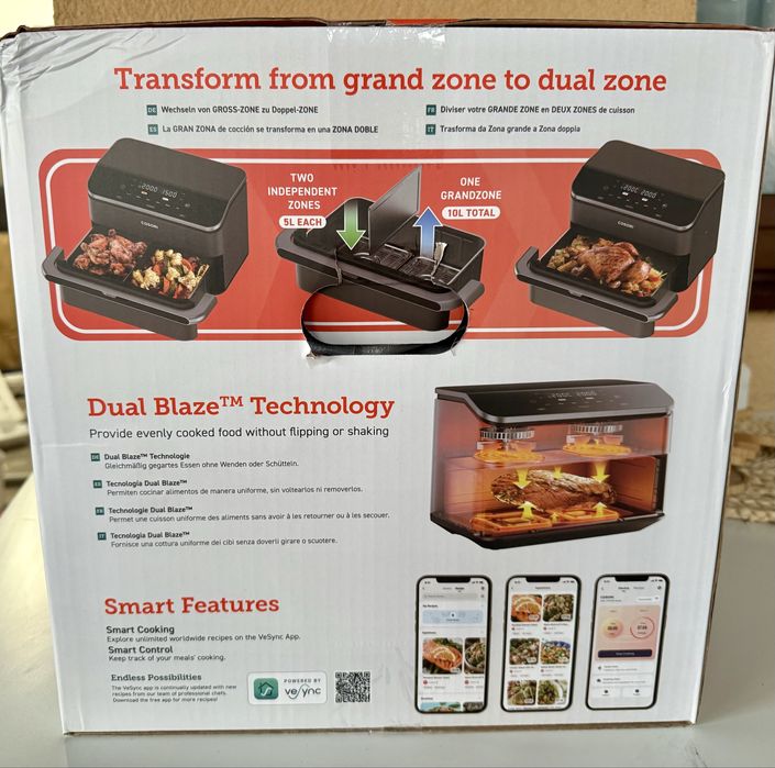 Cosori Dual Blaze TwinFry Air Fryer, 10 litri