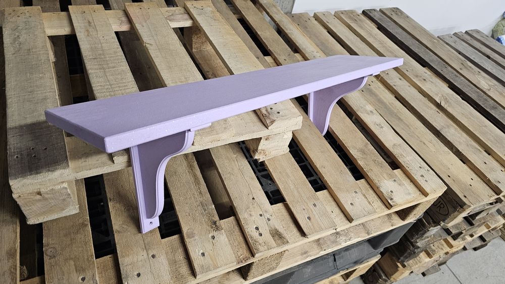 Рафт ИКЕА EGBY HENSVIK Боядисан в Лилаво с отблясъци