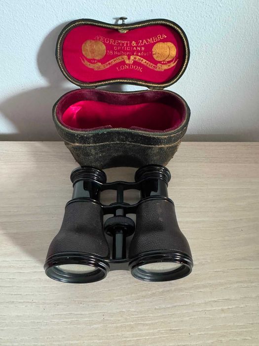 Binoclu antic Negretti & Zambra London – cutie originală, de colecție