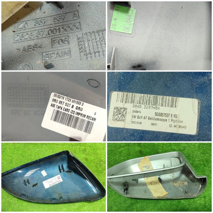 CORP OGLINDA (4 BUC.) SKODA OCTAVIA 2 (PRE-FACELIFT) / VW POLO 9N3 / 2004-2009 / VW POLO 6R / 6C 2009-2017 / VW GOLF 7 2012-2020 / SKODA FABIA 2009-2015 / COD OEM 1Z0857537A / 072011 / 6R0857537B / 5G0857537E (5G2)