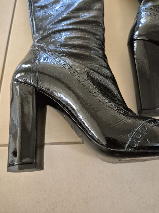 Cizme Miu Miu/Prada originale din piele lacuita