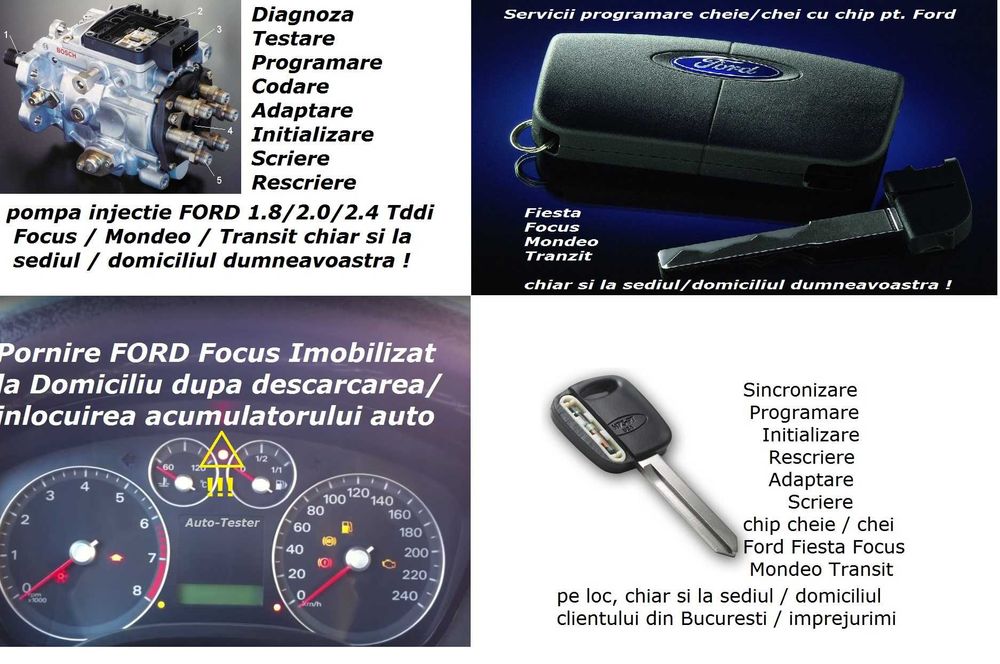 Service diagnoza auto mobil imperechere resetare imobilizator programare chei anulare blocator volan la domiciliu
