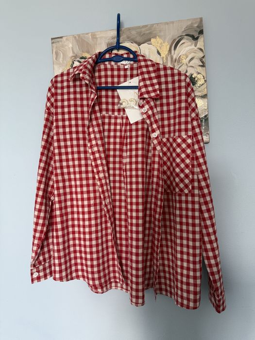 Красная рубашка в клетку