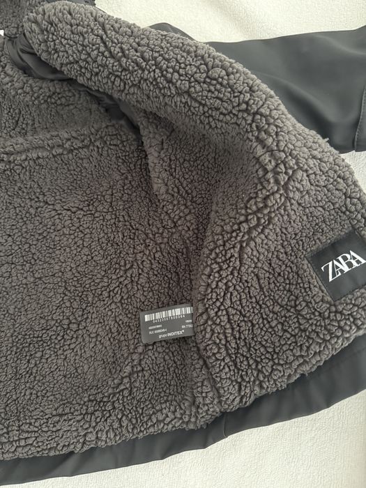 Черно зимно яке Zara