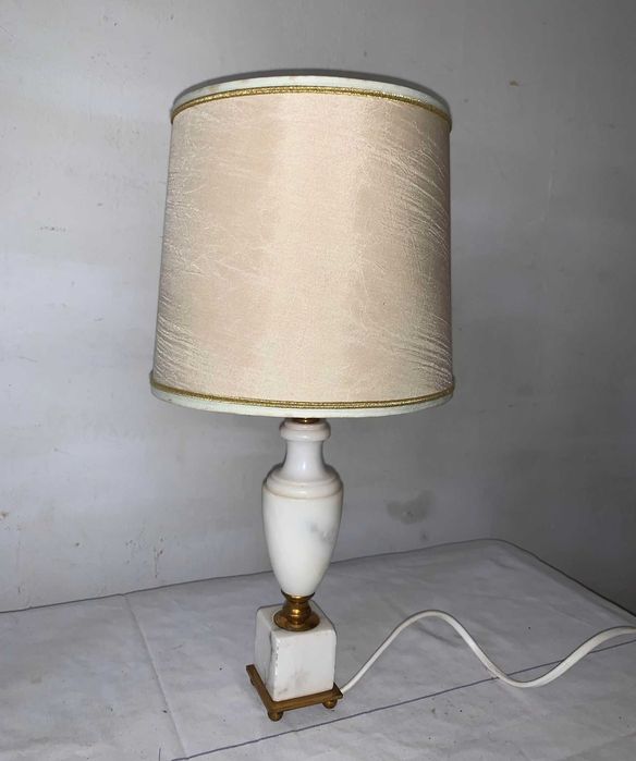 Set veioze marmură cu suport din bronz