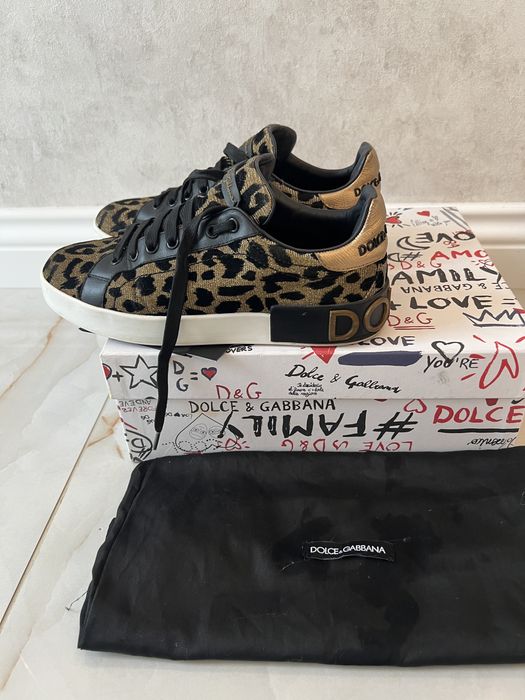 Dolce & Gabbana Leopard-Print Sneakers