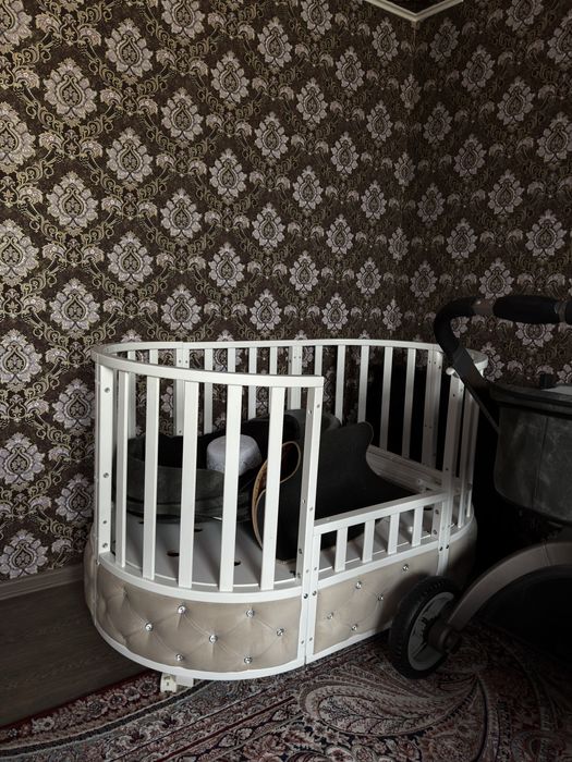 Манеж детский бежевый