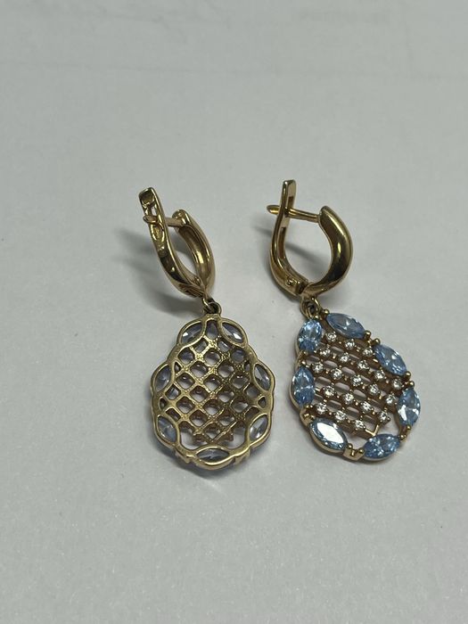 Золотые серьги 8,7гр  585проба