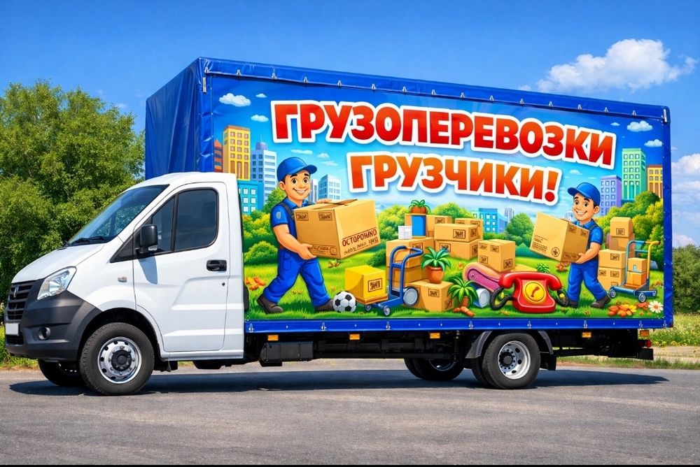 Грузоперевозки газель грузчики недорого доставка холодильника дивана