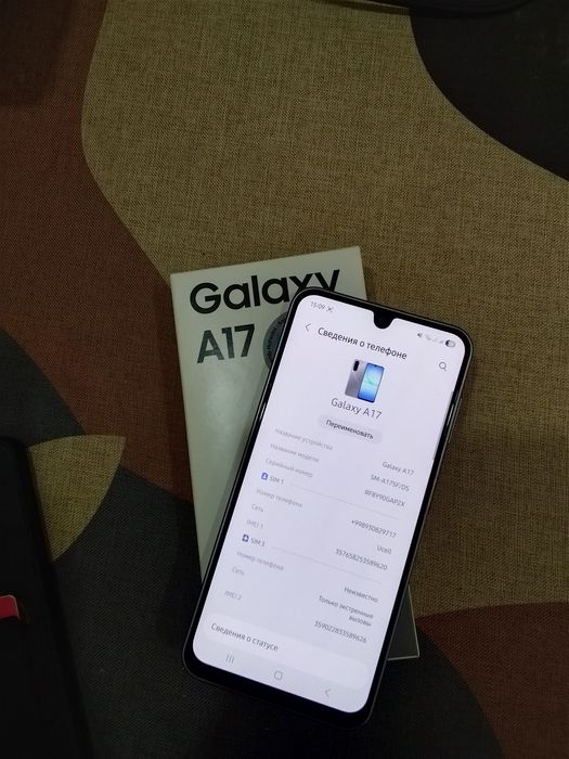 Samsung A17 8/256 talik sotiladi sastayaniya ideal.