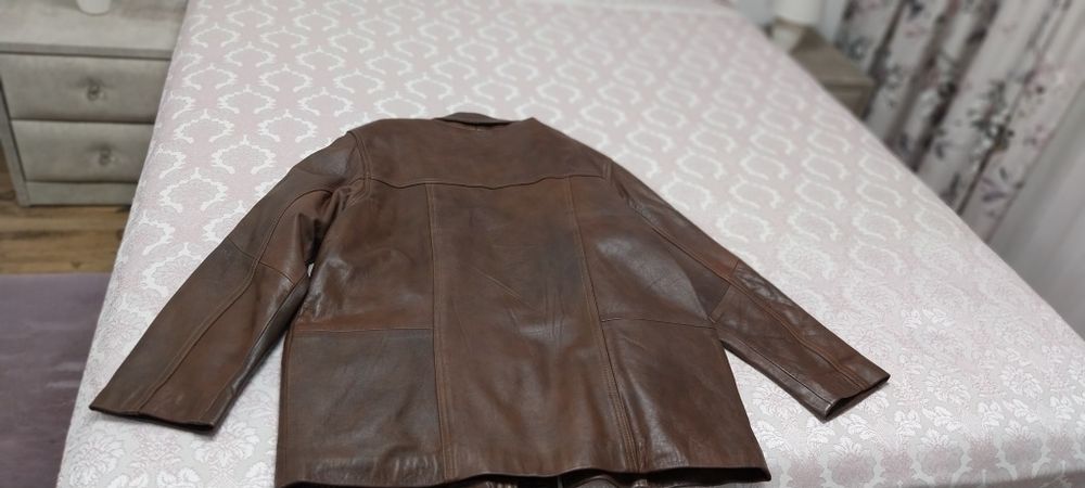 Geaca piele tip sacou