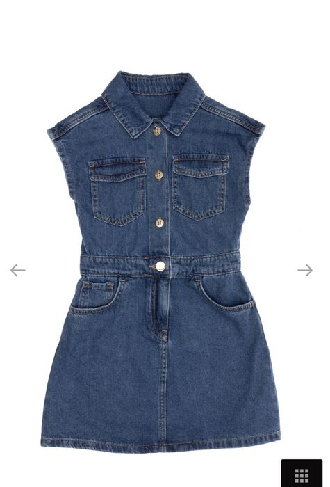 Sarafan rochie blugi fete US Polo nu Zara marime 5 - 6 ani sau 110-116