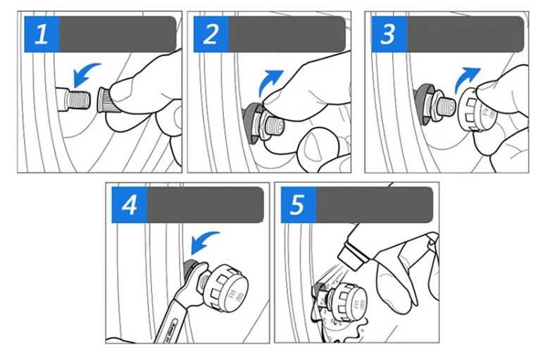 Вентили за следене на гумите за мотоциклет