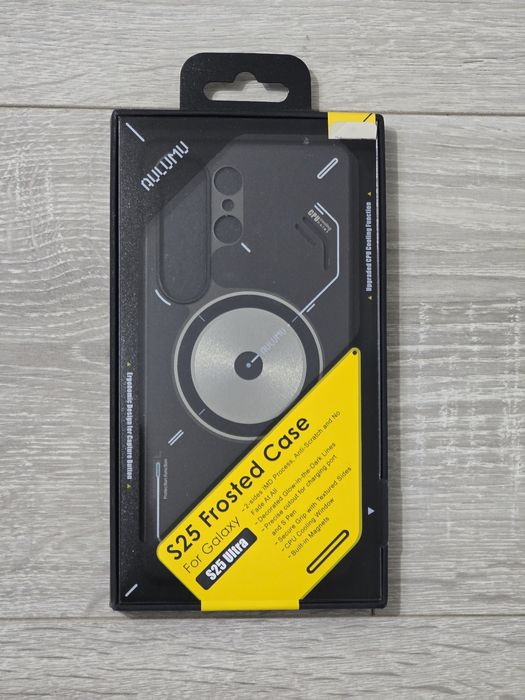 Carcasă magnetică Aulumu IMD pentru Samsung S25 Ultra – gri translucid