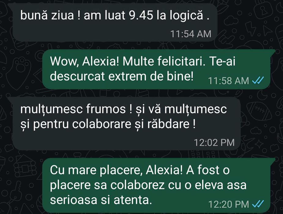 Meditatii BAC Logica - 100% Rata de Promovare - Fizic sau Online