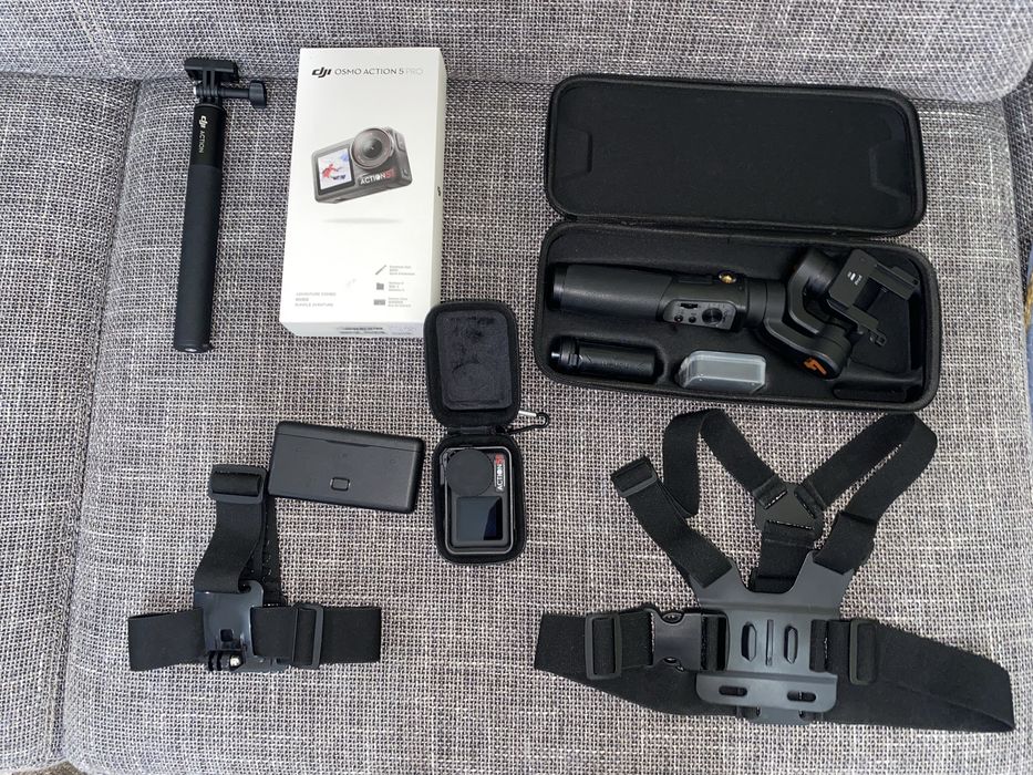Dji action 5pro+Gimbal Hohem iSteady pro 4