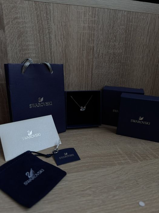 Swarovski/Сваровски колие silver blue