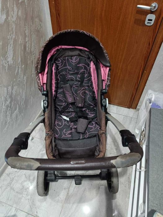 Комплект бебешка количка+кош+кош за кола+матраче