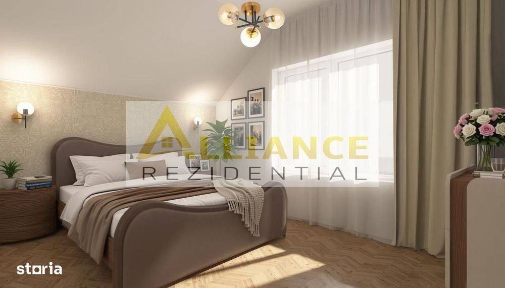 Vila Individuala | P+M | 4 camere + 2 bai | Teren 370mp | Mobilata