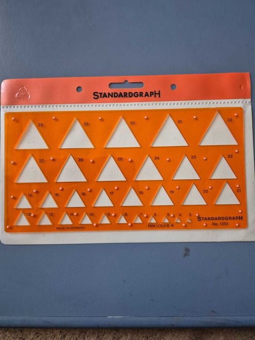 Oferta ! Set 5 buc. Sabloane de desen tehnic Standardgraph. Germania