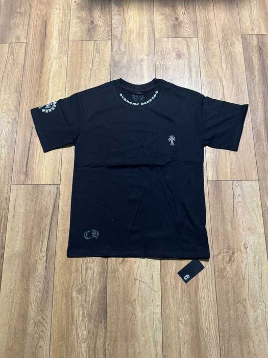 Chrome Hearts "Neck Logo" Black T-shirt