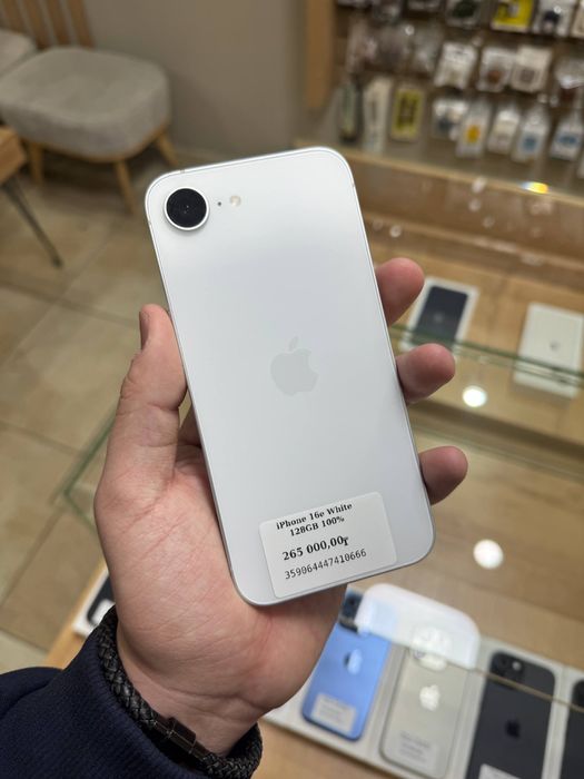 iPhone 16E 128GB White 100%