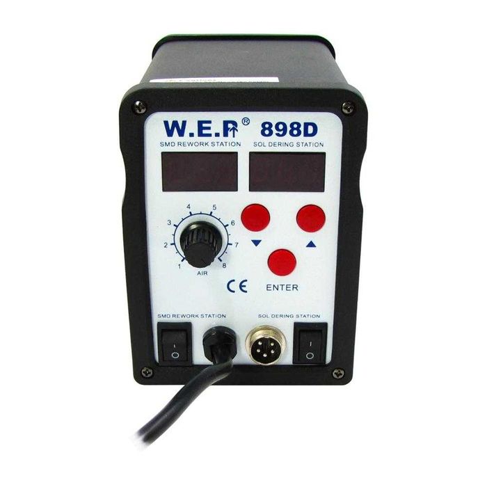 Станция за запояване WEP 898D, горещ въздух, поялник