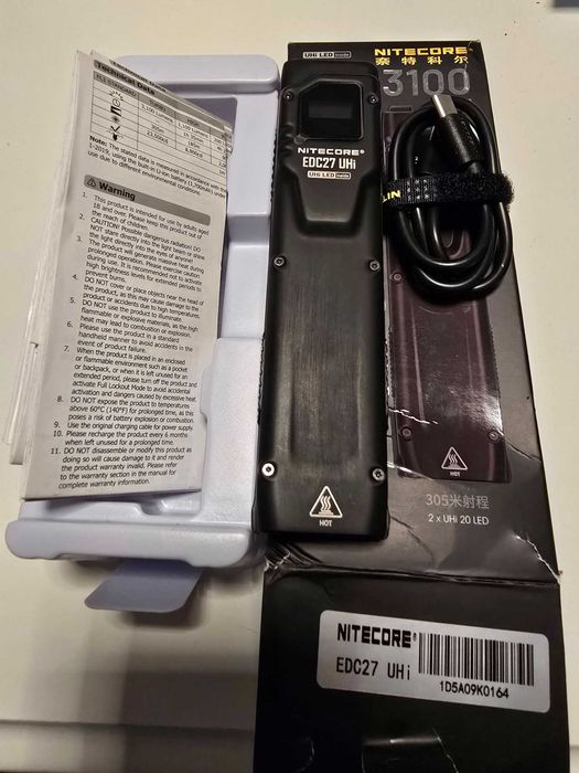 Lanterna Nitecore EDC 27 UHI, EDC 29