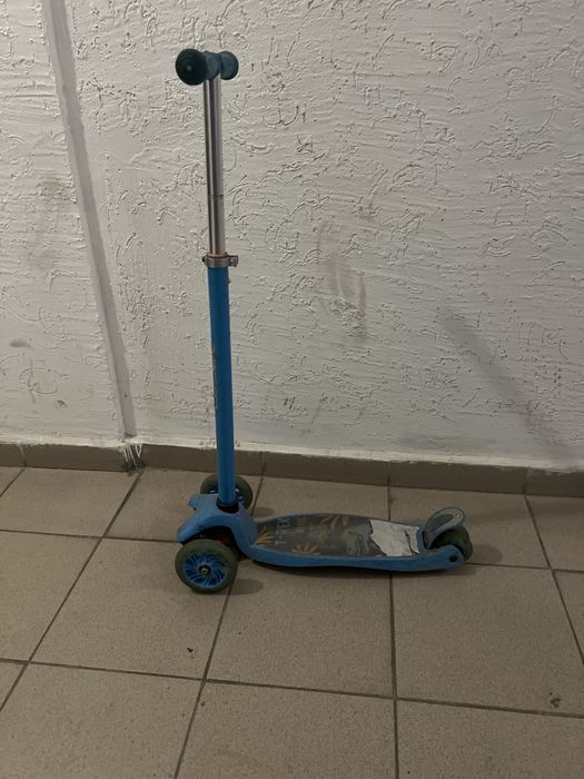 Самокат детский, синий