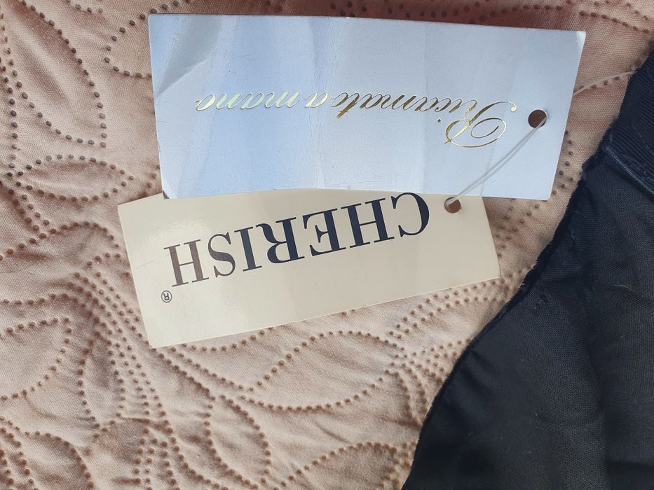 Vand corset catifea neagra cu aplicații manuale nou.