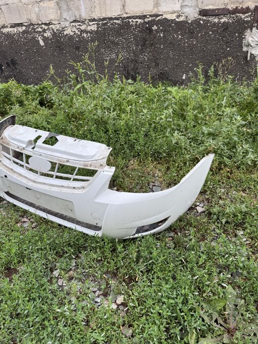 Бампер передний белое облако на приору 2