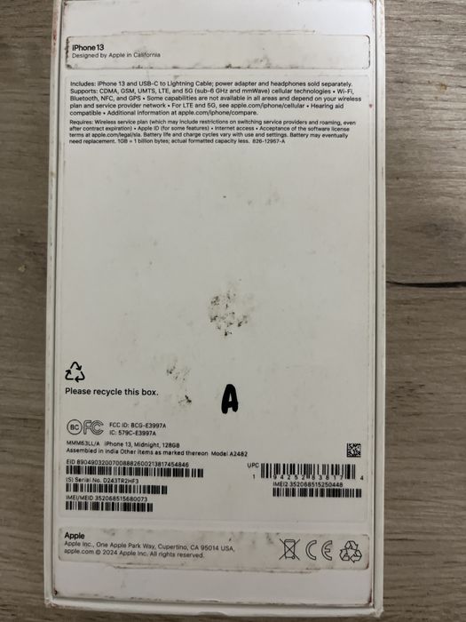 Iphone 13 128 gb 94%