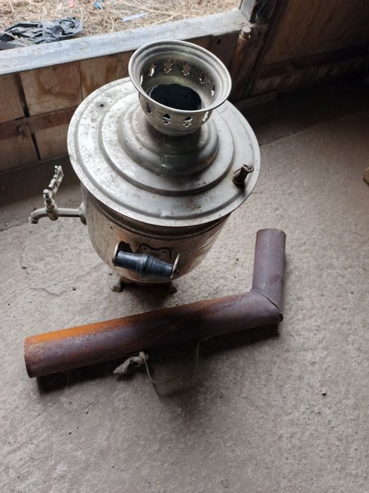 Самовар советский на дровах