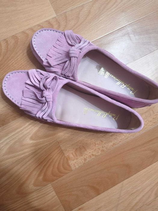 Лоферы - Стиль, комфорт и удобство. 38 размер. Нежно фиолетовые.Новые.