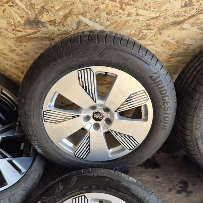 Jante R19 5x112 Audi Q7, Q8 E-tron, cu 255 55 19 Bridgestone impecabi