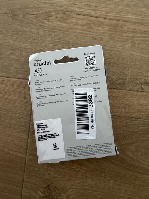 SSD Extern Crucial X9 2tb Sigilat
