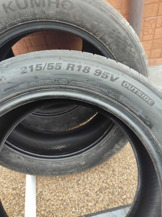 4 bucati Anvelope vara 215/55 R18 de la automobil nou achizitionat