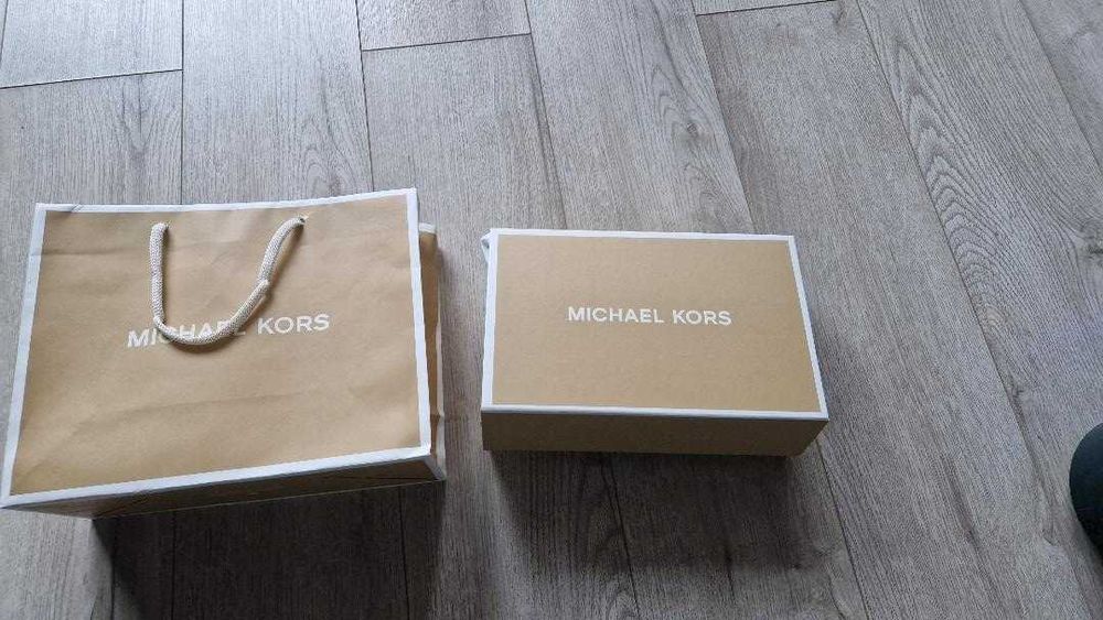 Geanta noua originala piele Michael Kors Greenwich Golden Rod