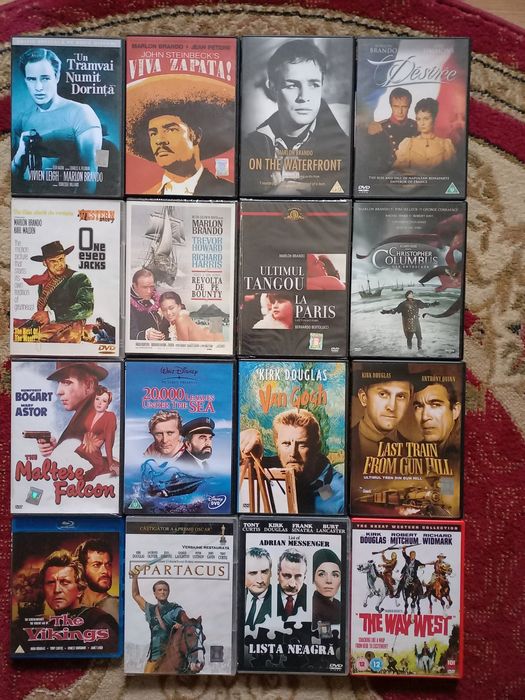 MARLON BRANDO,BRUCE WILLIS,GregoryPeck,dvd filme colecție oscar
