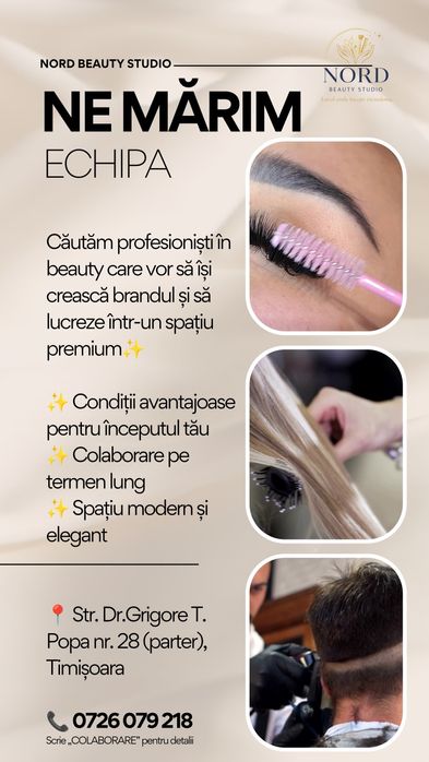 Spatiu de închiriat pentru domeniul beauty - camera/ posturi