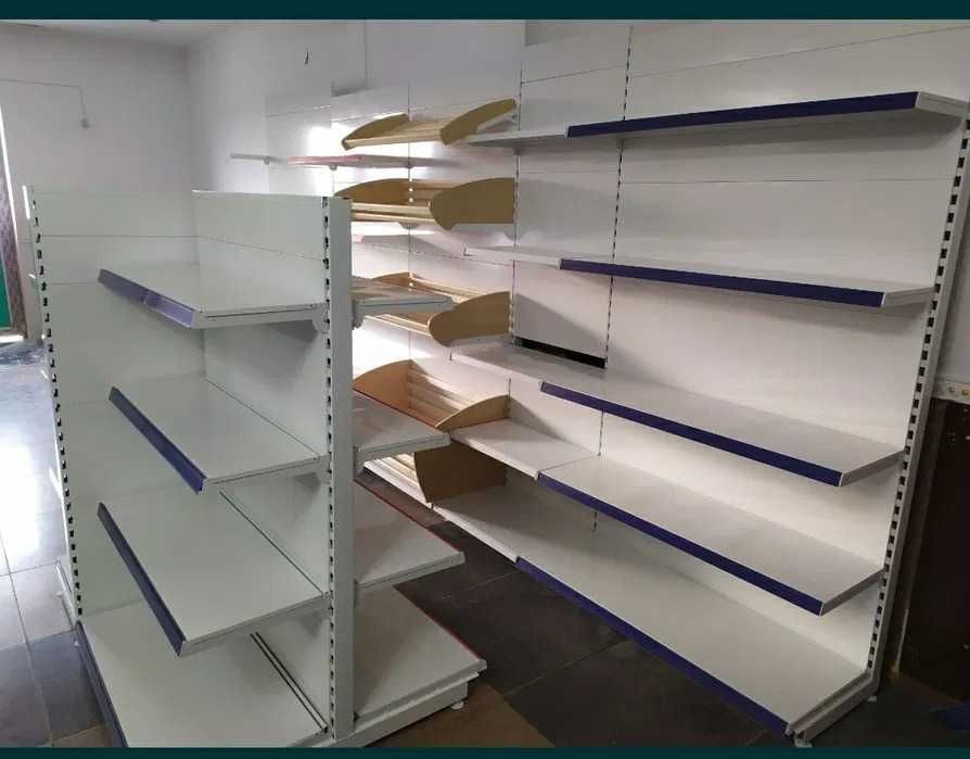 Металлические витрины островные полки стелажи торговые для магазина