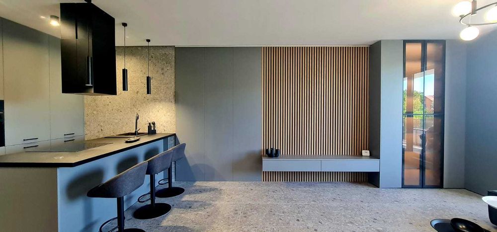 RIFLAJ MDF Premium Stejar  - 260x40 cm -MDF nu este din plastic