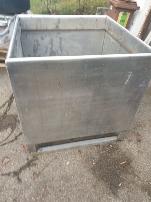 Vand doua bazine inox alimentar ciubar bidon borhot muraturi