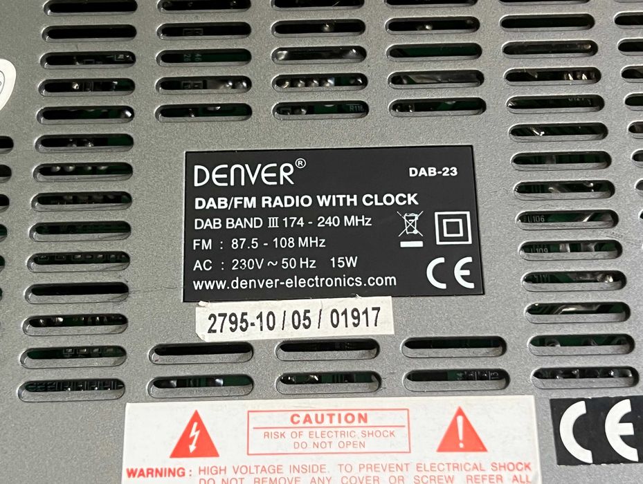 Radio digital Denver DAB-23 DAB FM cu ceas stereo