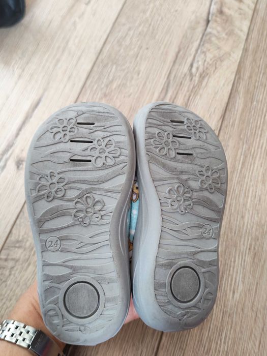 Детски дишащи пантофки със стелка от естествена кожа