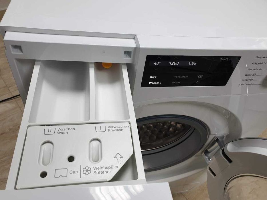 Miele 1600rpm Wi-Fi TwinDos Подсветка Пералня Миеле 12м Гаранция