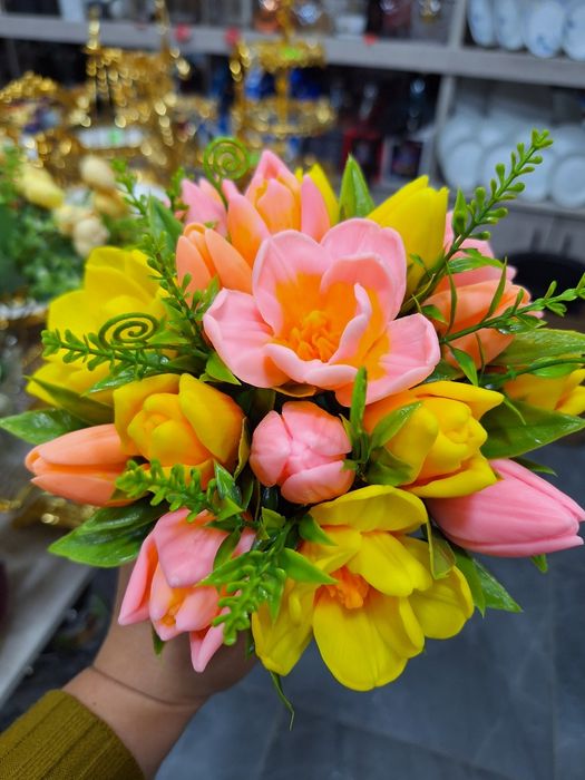 Ароматные цветы из мыла